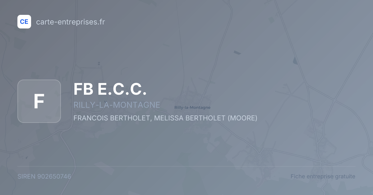 FB E.C.C. — 902650746 — fiche entreprise