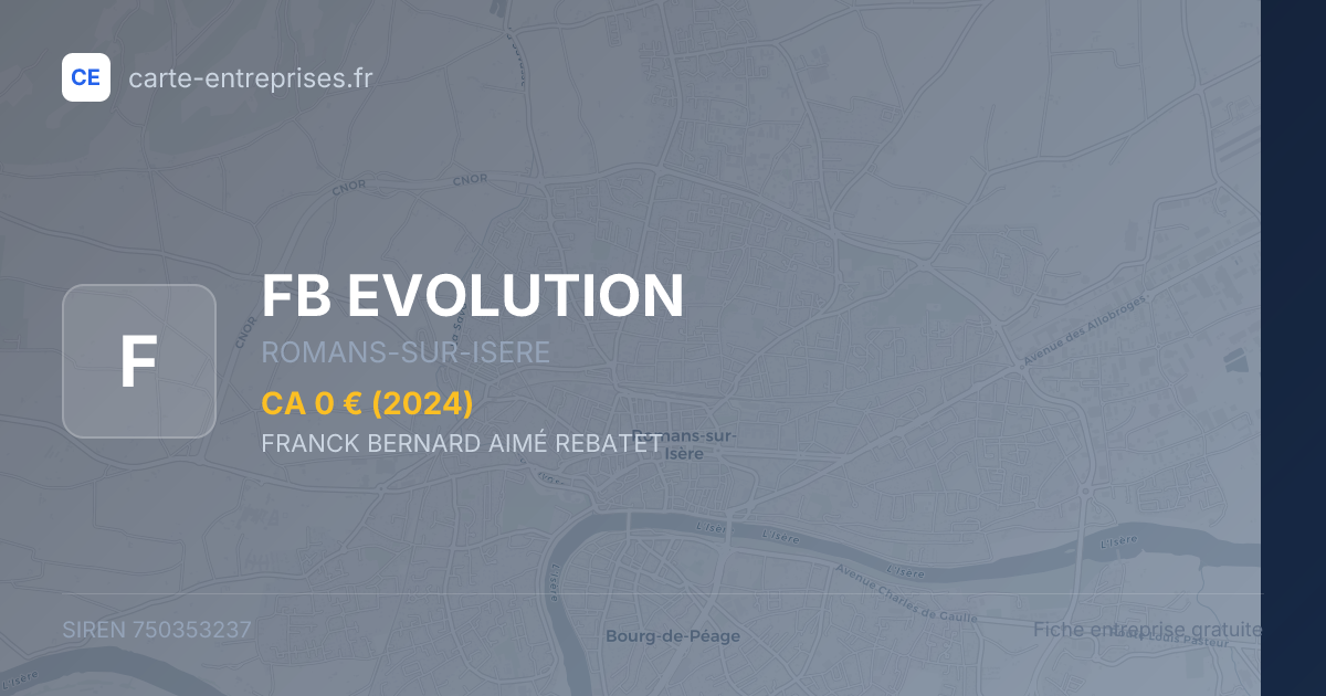 FB EVOLUTION — 750353237 — fiche entreprise