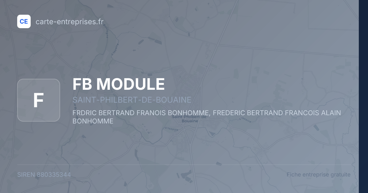 FB MODULE — 880335344 — fiche entreprise