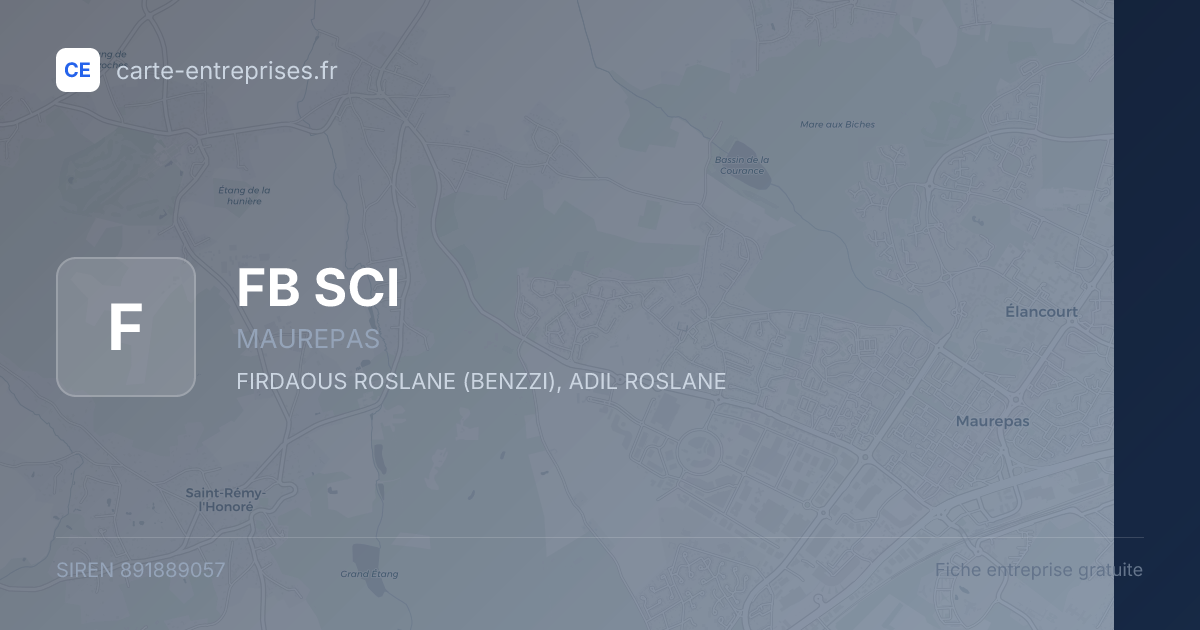 FB SCI — 891889057 — fiche entreprise