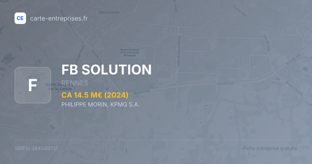 FB SOLUTION — 384589131 — fiche entreprise