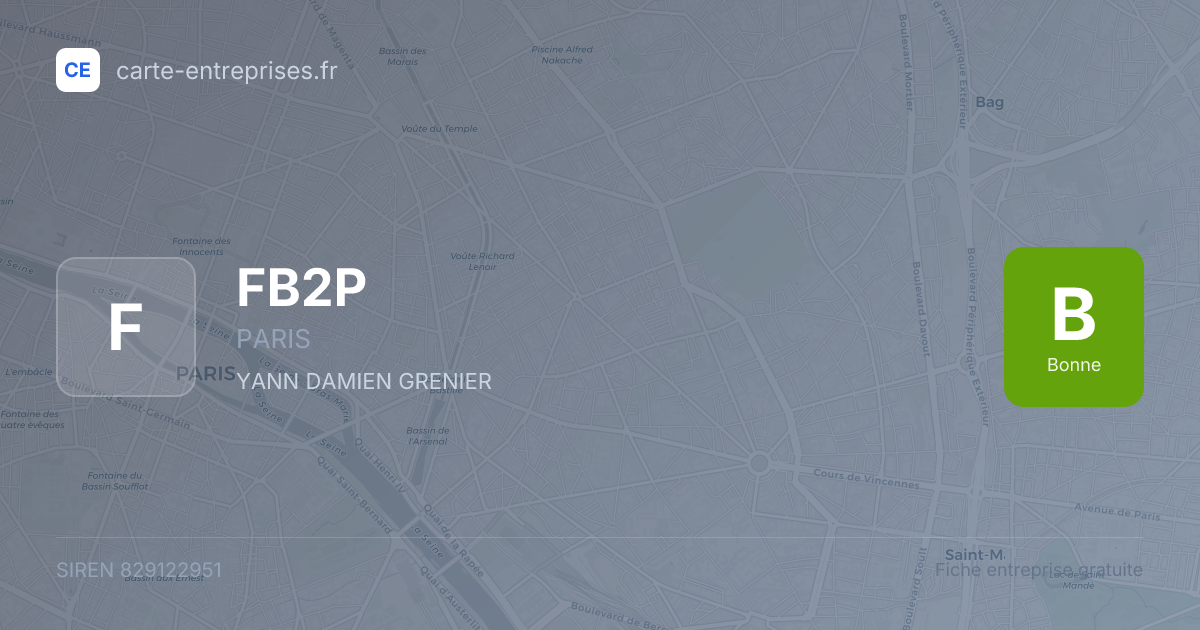 FB2P — 829122951 — fiche entreprise