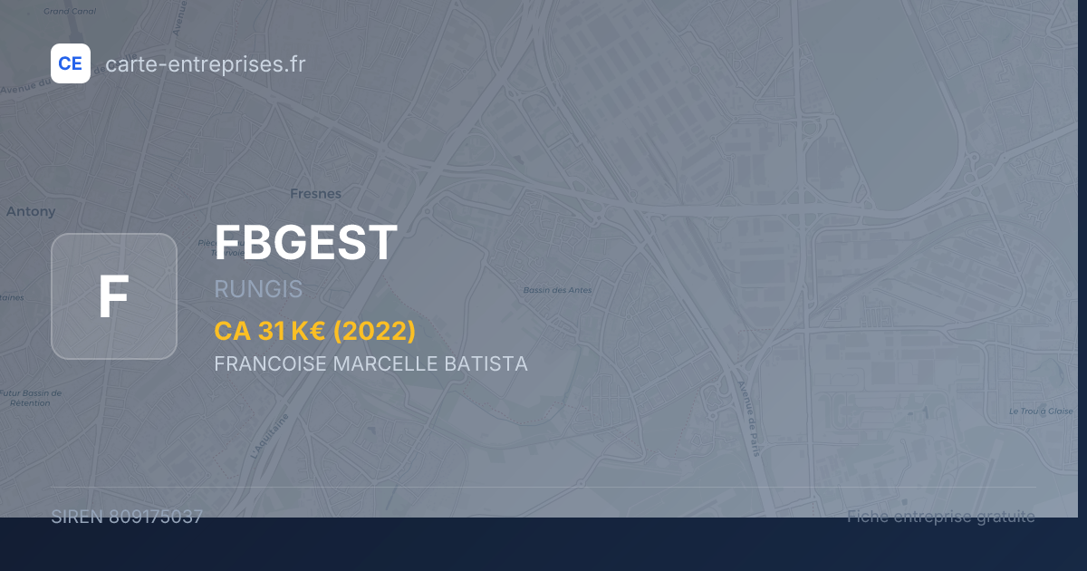 FBGEST — 809175037 — fiche entreprise