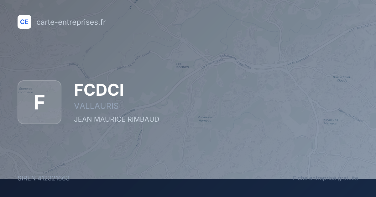 FCDCI — 412321663 — fiche entreprise
