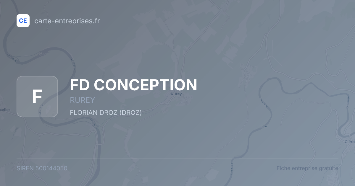 FD CONCEPTION — 500144050 — fiche entreprise