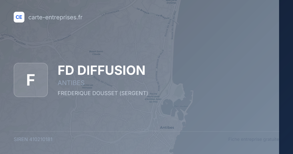 FD DIFFUSION — 410210181 — fiche entreprise