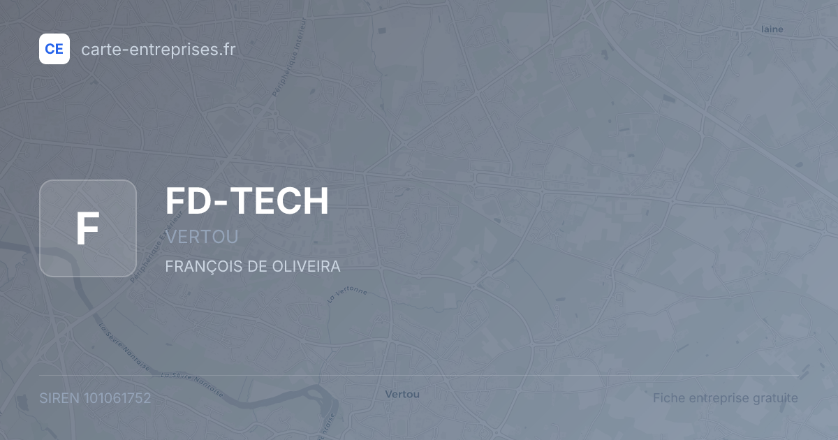 FD-TECH — 101061752 — fiche entreprise