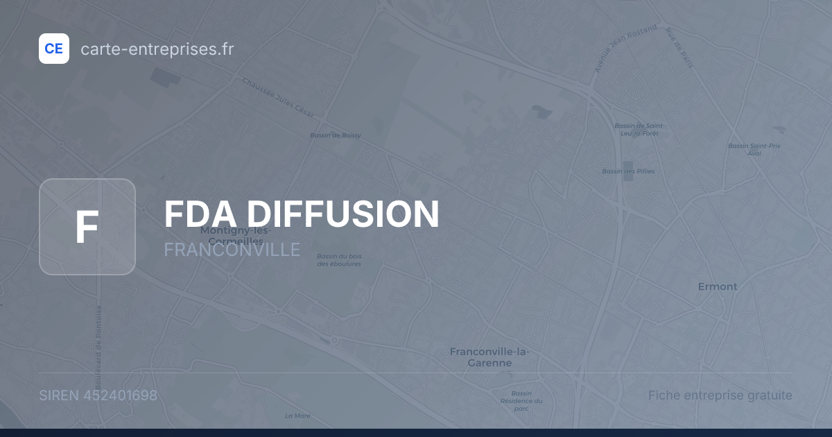 FDA DIFFUSION — 452401698 — fiche entreprise