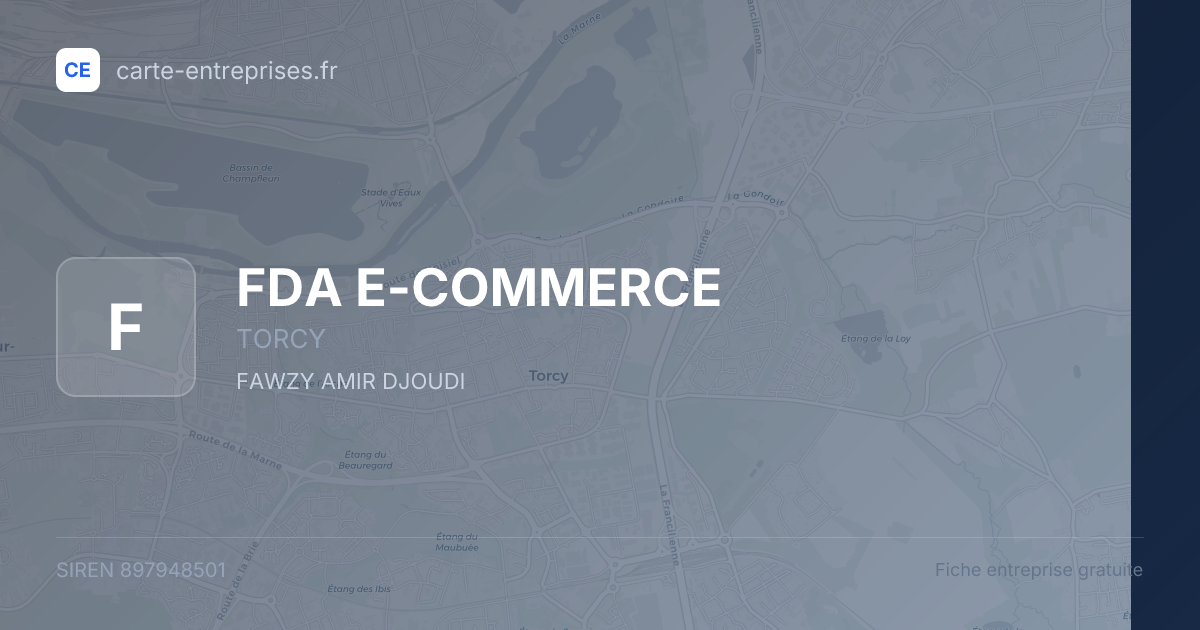 FDA E-COMMERCE — 897948501 — fiche entreprise