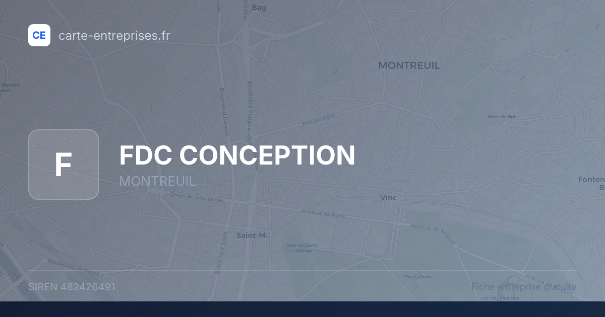 FDC CONCEPTION — 482426491 — fiche entreprise