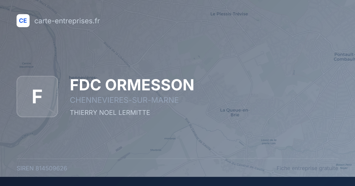 FDC ORMESSON — 814509626 — fiche entreprise