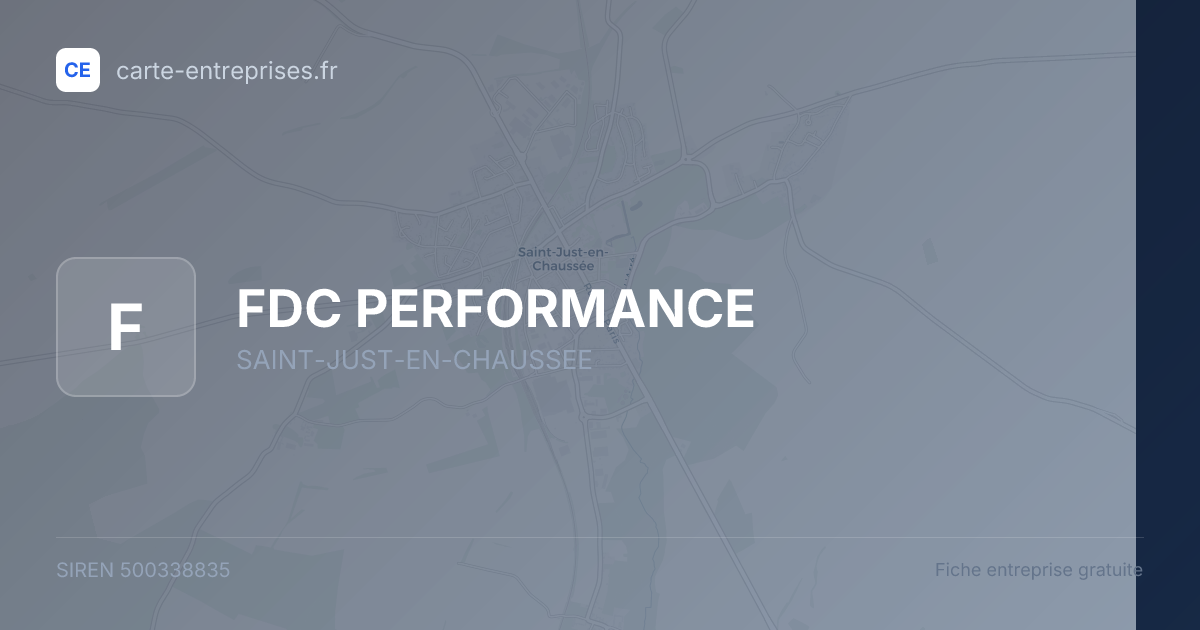 FDC PERFORMANCE — 500338835 — fiche entreprise