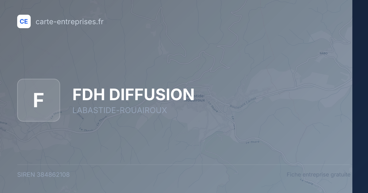 FDH DIFFUSION — 384862108 — fiche entreprise
