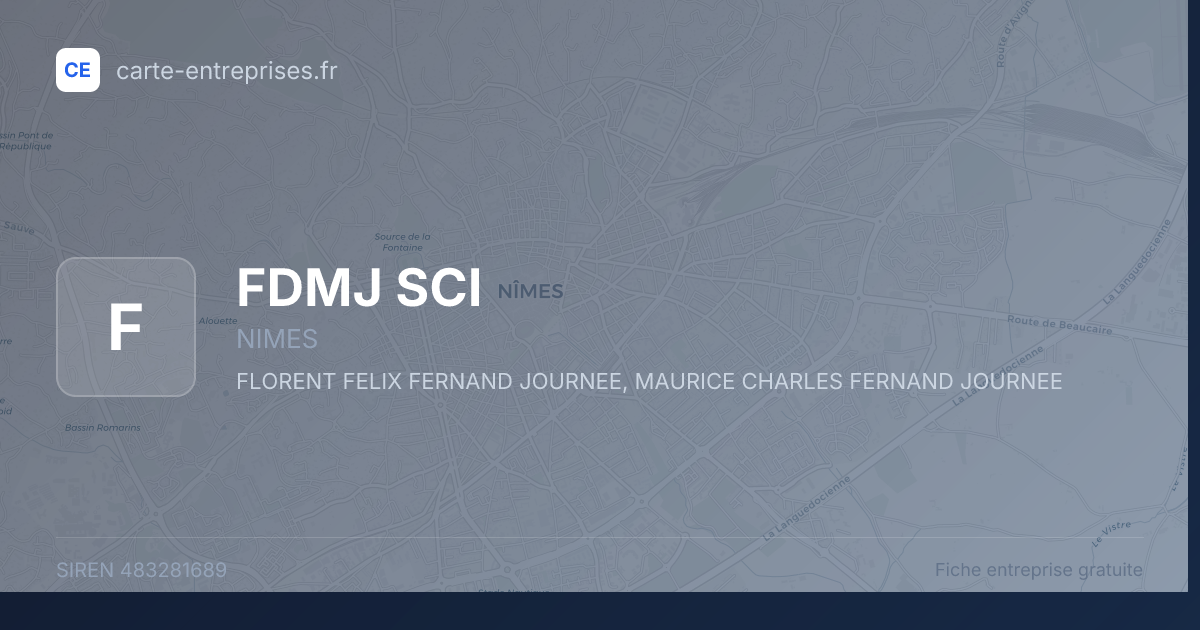 FDMJ SCI — 483281689 — fiche entreprise