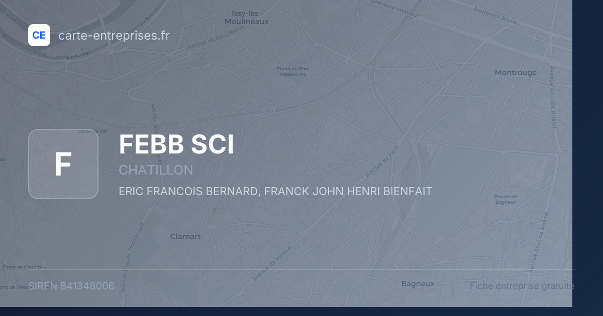 FEBB SCI — 841348006 — fiche entreprise