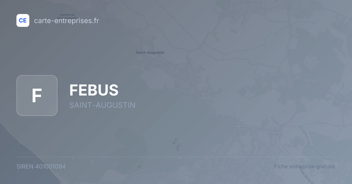 FEBUS — 401001094 — fiche entreprise