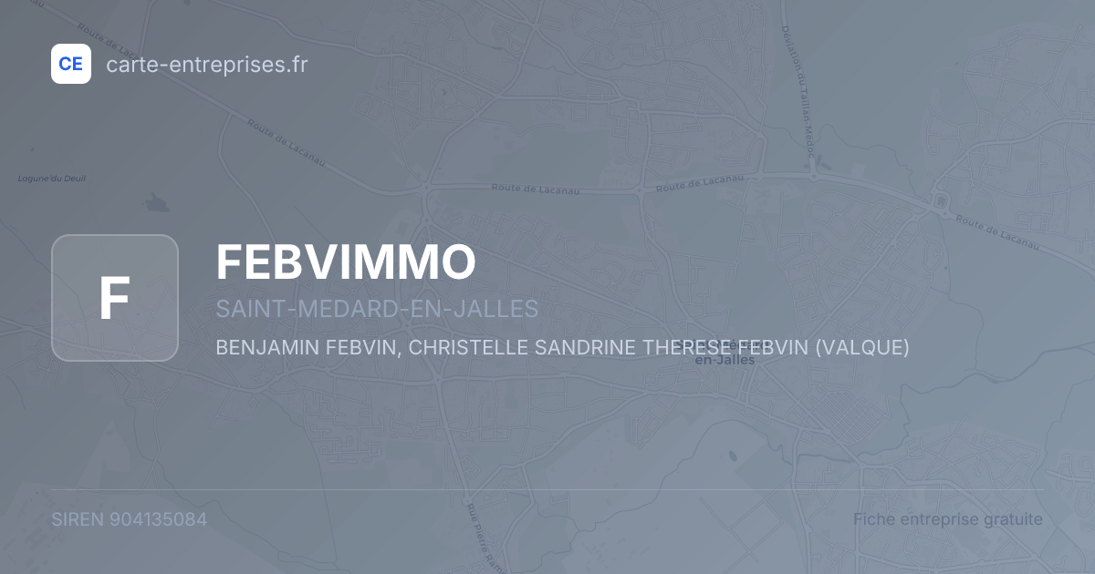 FEBVIMMO — 904135084 — fiche entreprise