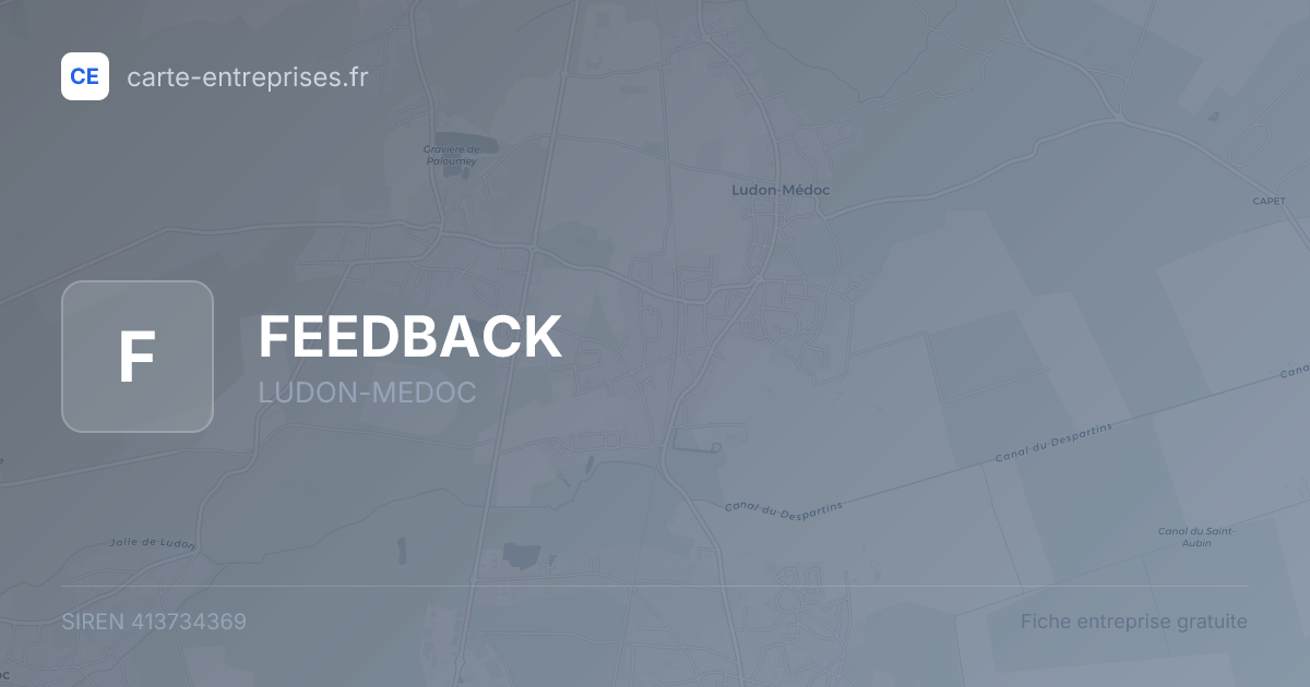 FEEDBACK — 413734369 — fiche entreprise