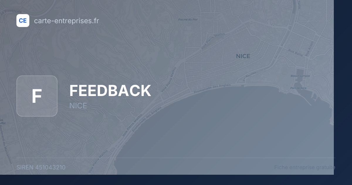 FEEDBACK — 451043210 — fiche entreprise
