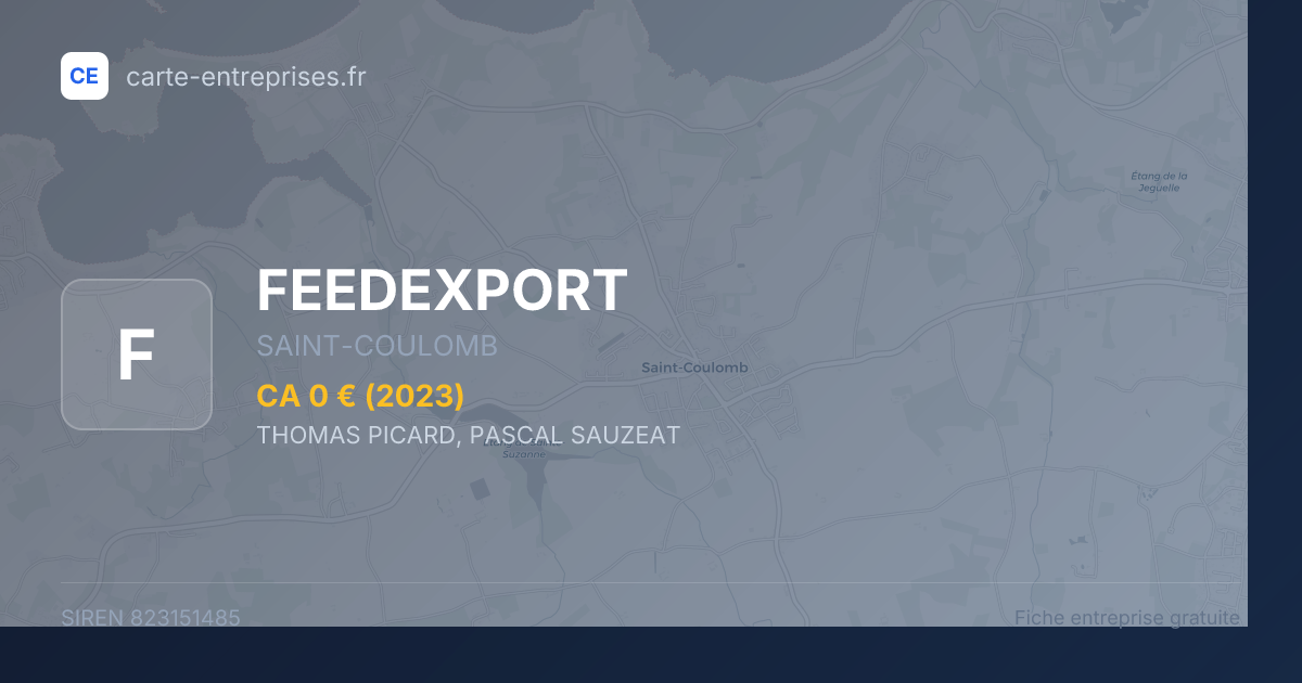 FEEDEXPORT — 823151485 — fiche entreprise
