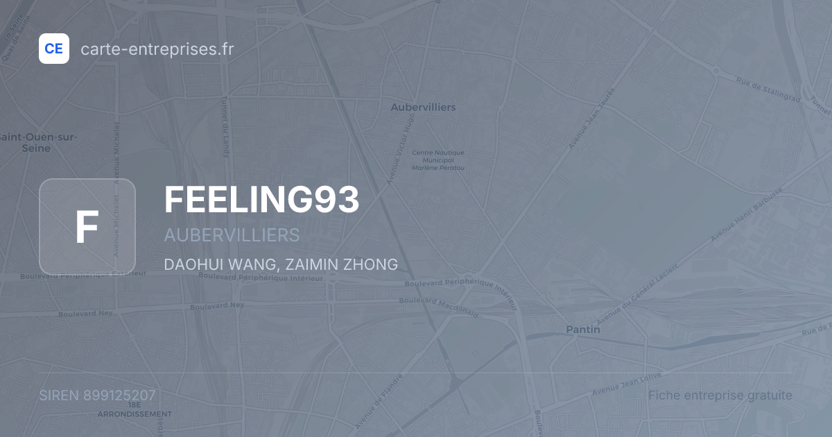 FEELING93 — 899125207 — fiche entreprise