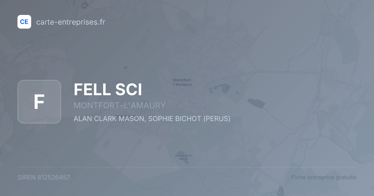FELL SCI — 812526457 — fiche entreprise