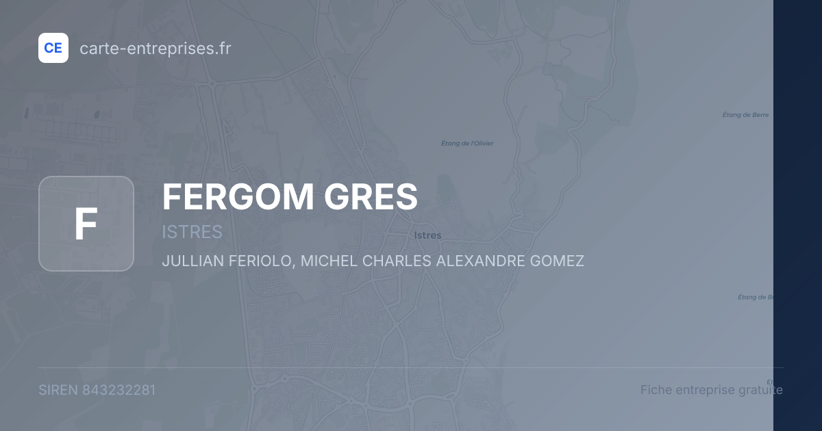 FERGOM GRES — 843232281 — fiche entreprise