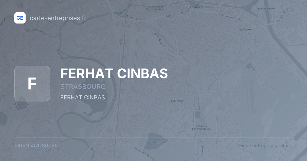 FERHAT CINBAS — 451736086 — fiche entreprise