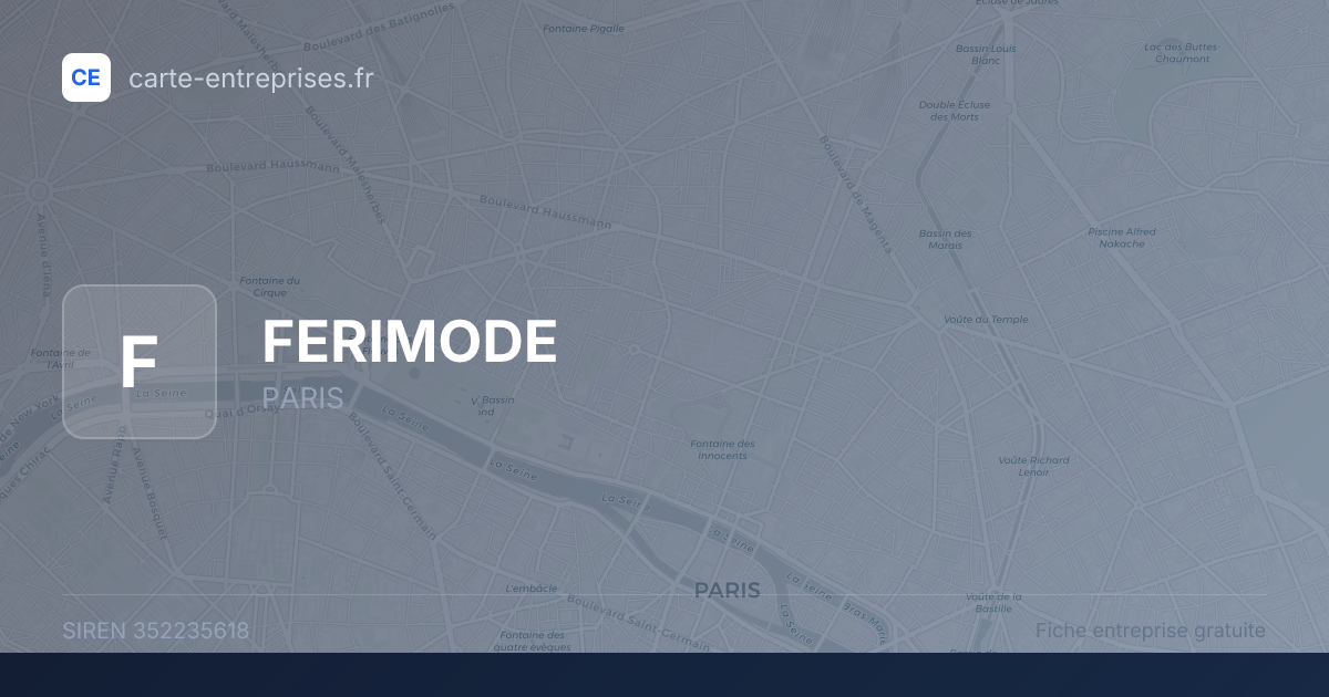 FERIMODE — 352235618 — fiche entreprise