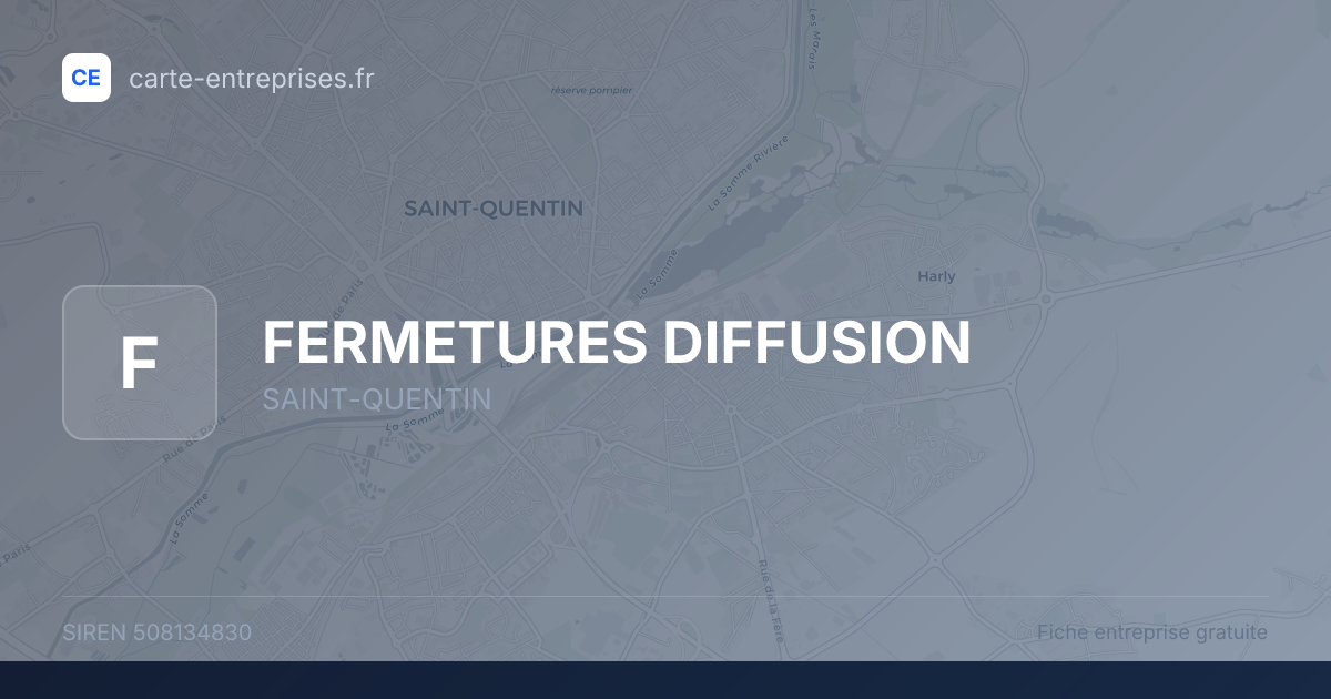 FERMETURES DIFFUSION — 508134830 — fiche entreprise