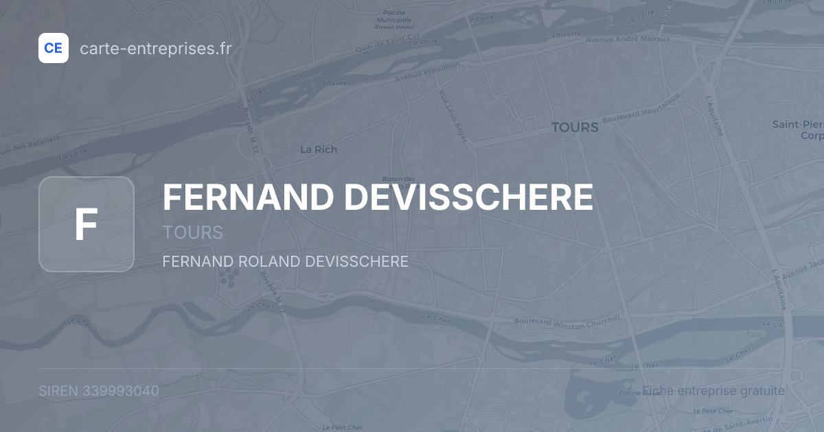 FERNAND DEVISSCHERE — 339993040 — fiche entreprise