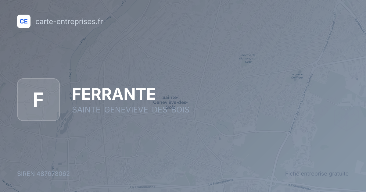 FERRANTE — 487678062 — fiche entreprise