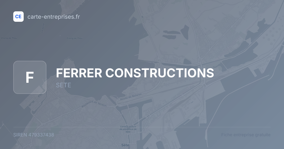FERRER CONSTRUCTIONS — 479337438 — fiche entreprise