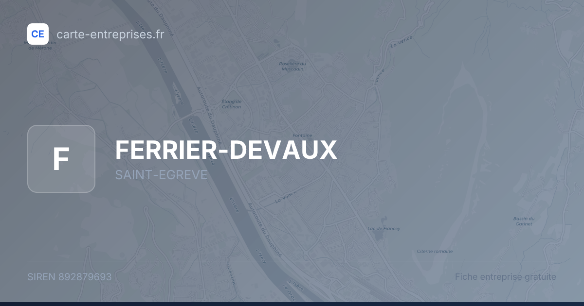 FERRIER-DEVAUX — 892879693 — fiche entreprise