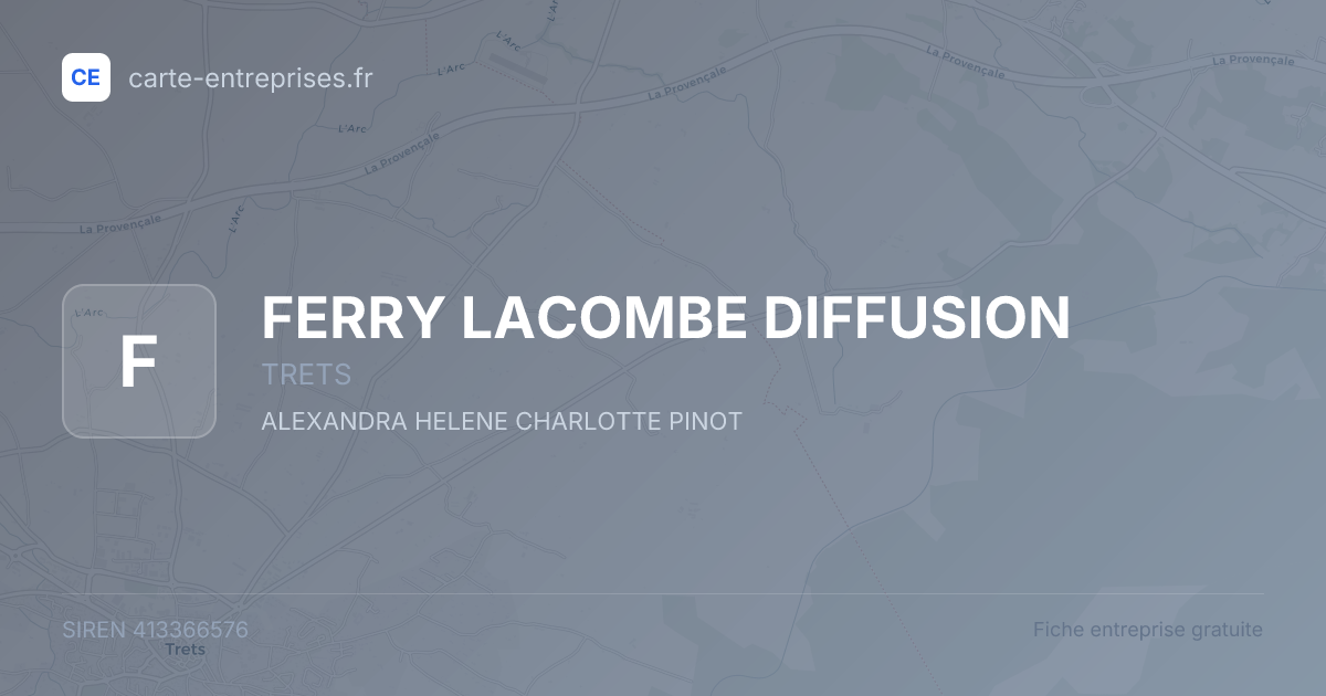 FERRY LACOMBE DIFFUSION — 413366576 — fiche entreprise