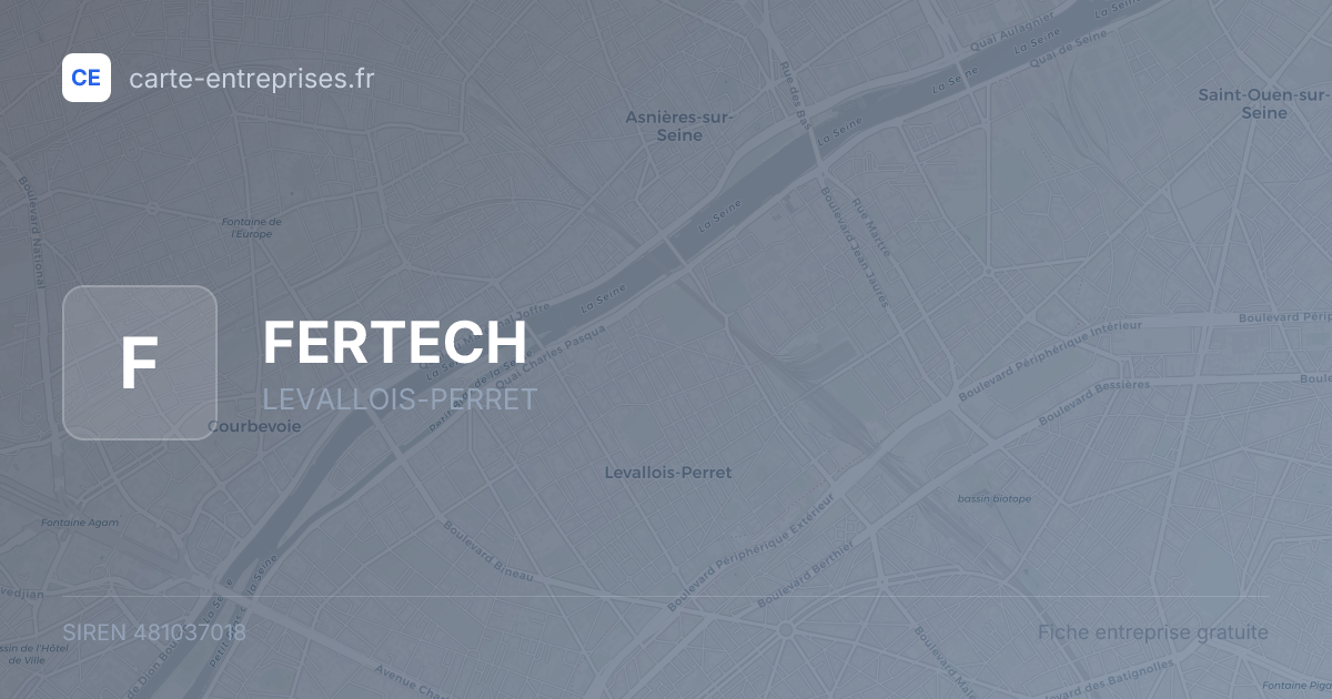 FERTECH — 481037018 — fiche entreprise