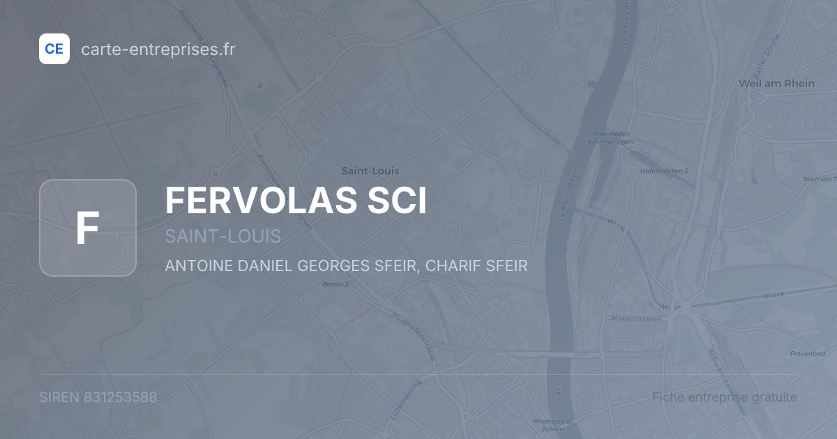 FERVOLAS SCI — 831253588 — fiche entreprise