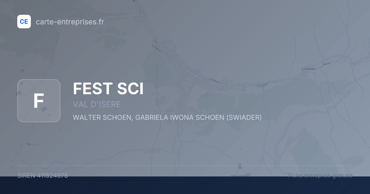 FEST SCI — 411524978 — fiche entreprise