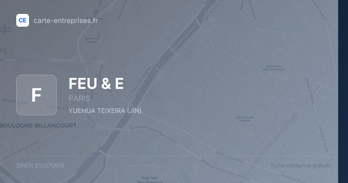 FEU & E — 810370916 — fiche entreprise