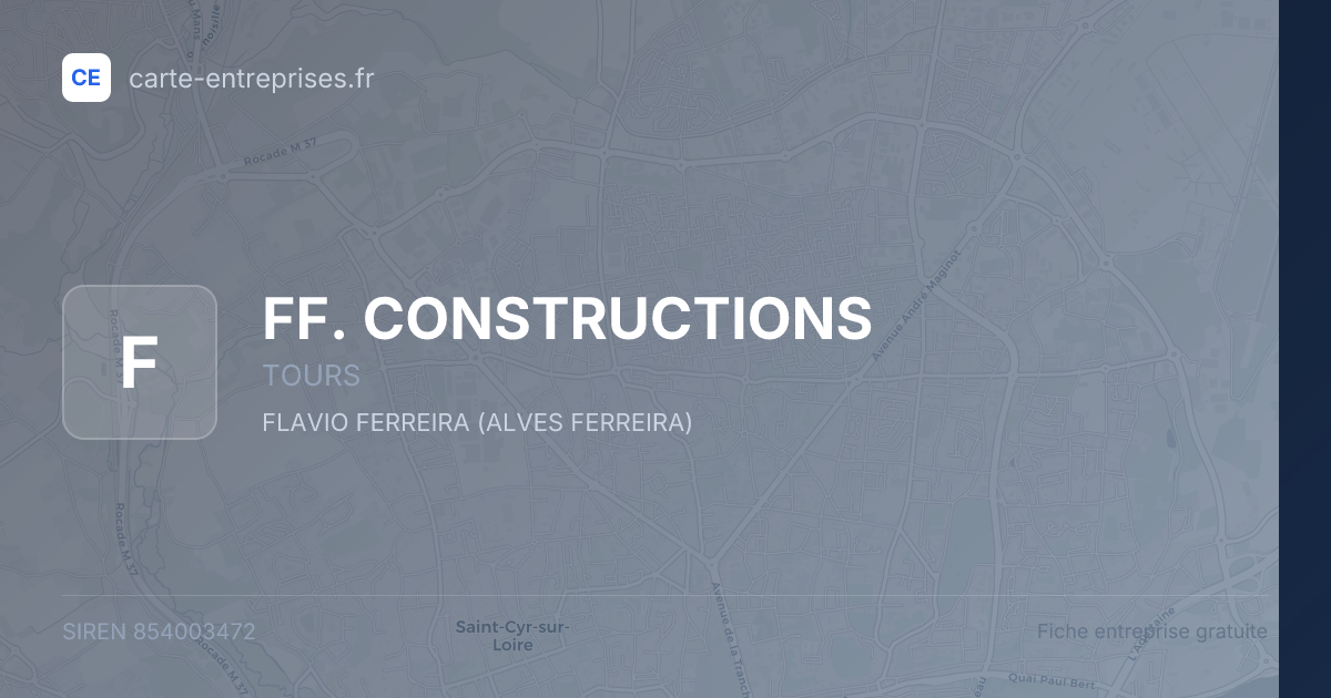 FF. CONSTRUCTIONS — 854003472 — fiche entreprise