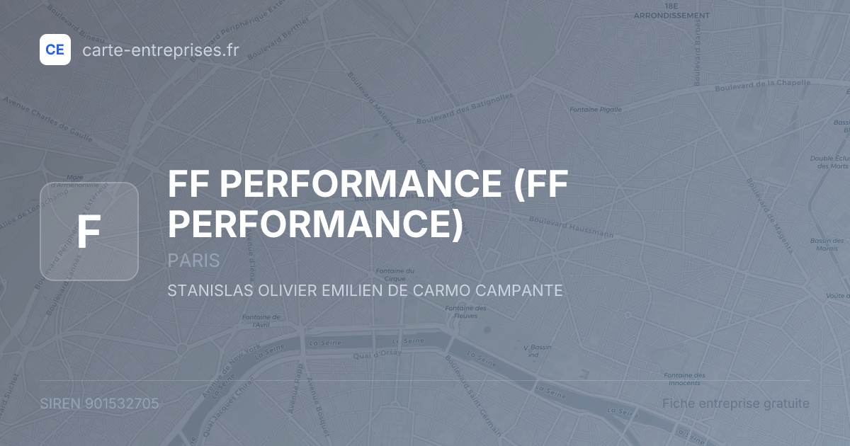 FF PERFORMANCE — 901532705 — fiche entreprise