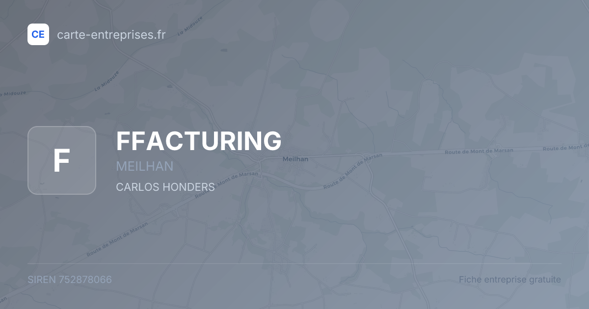 FFACTURING — 752878066 — fiche entreprise