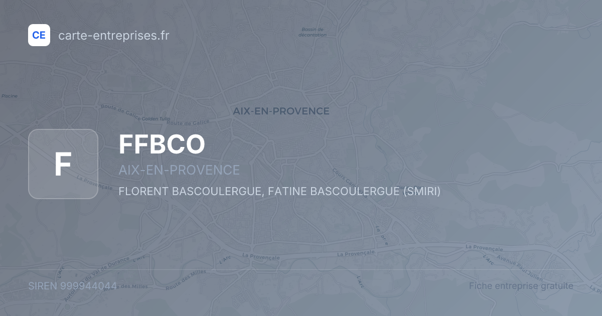 FFBCO — 999944044 — fiche entreprise