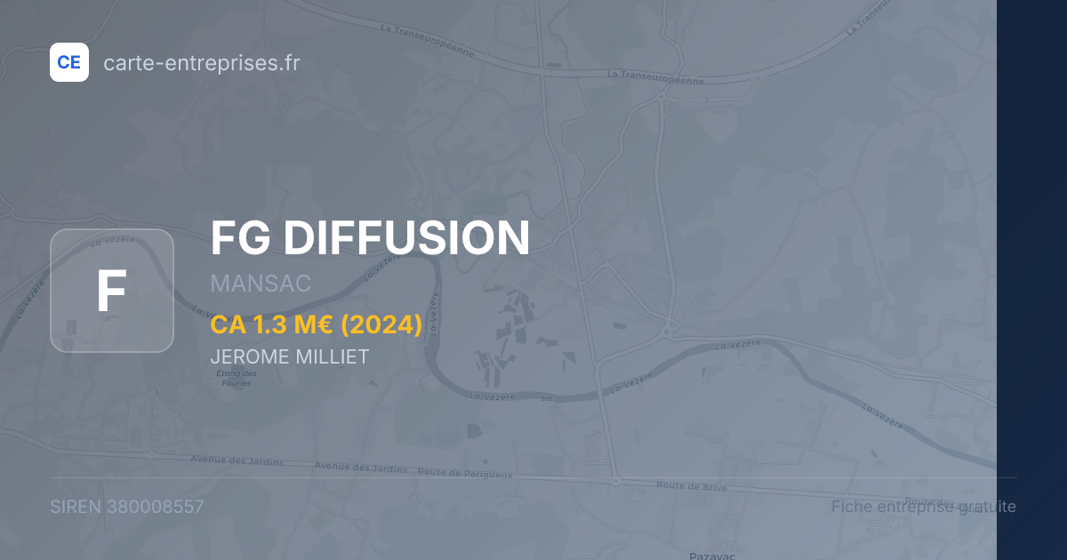FG DIFFUSION — 380008557 — fiche entreprise