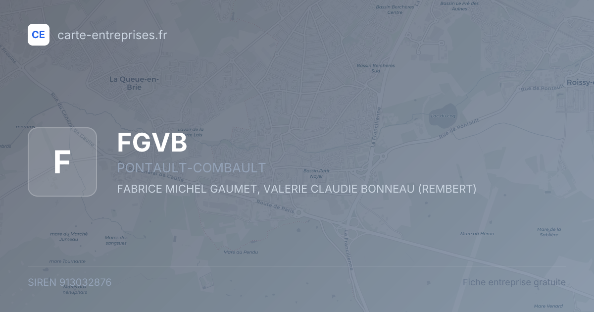 FGVB — 913032876 — fiche entreprise