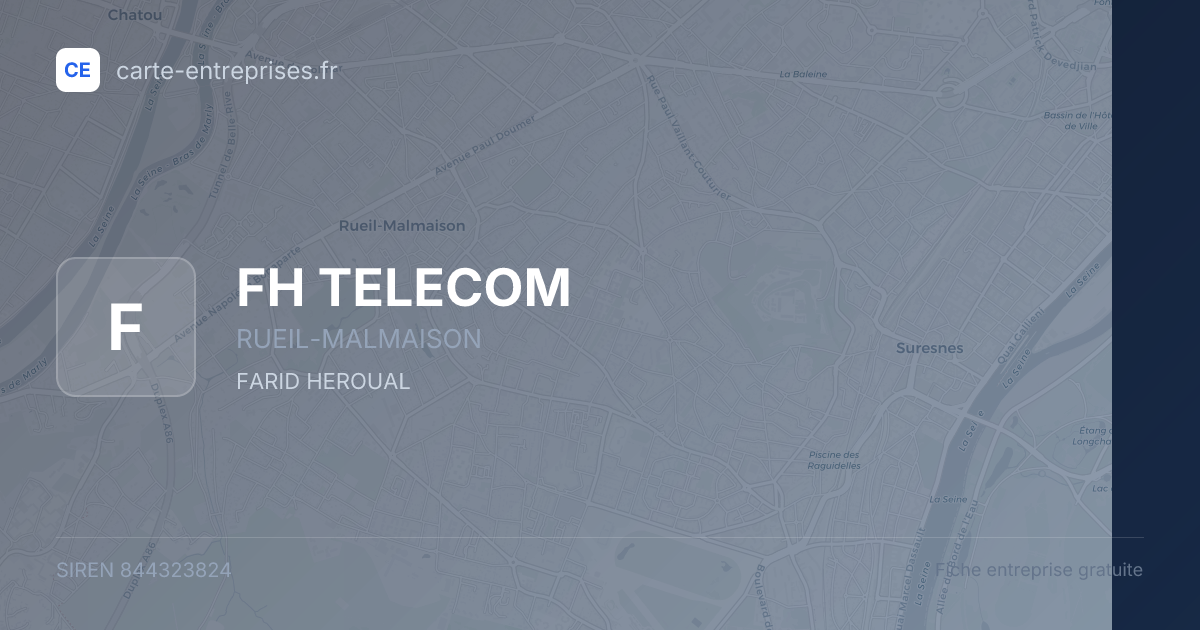 FH TELECOM — 844323824 — fiche entreprise