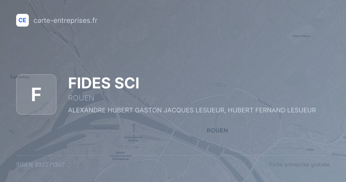 FIDES SCI — 932271307 — fiche entreprise