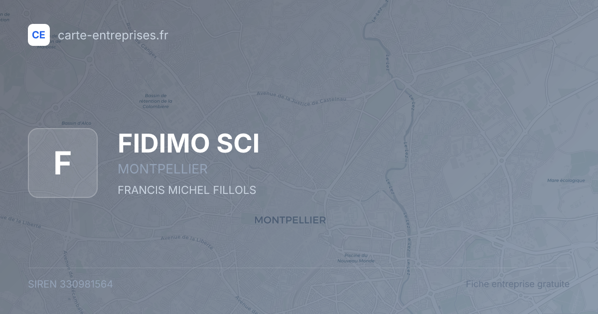 FIDIMO SCI — 330981564 — fiche entreprise
