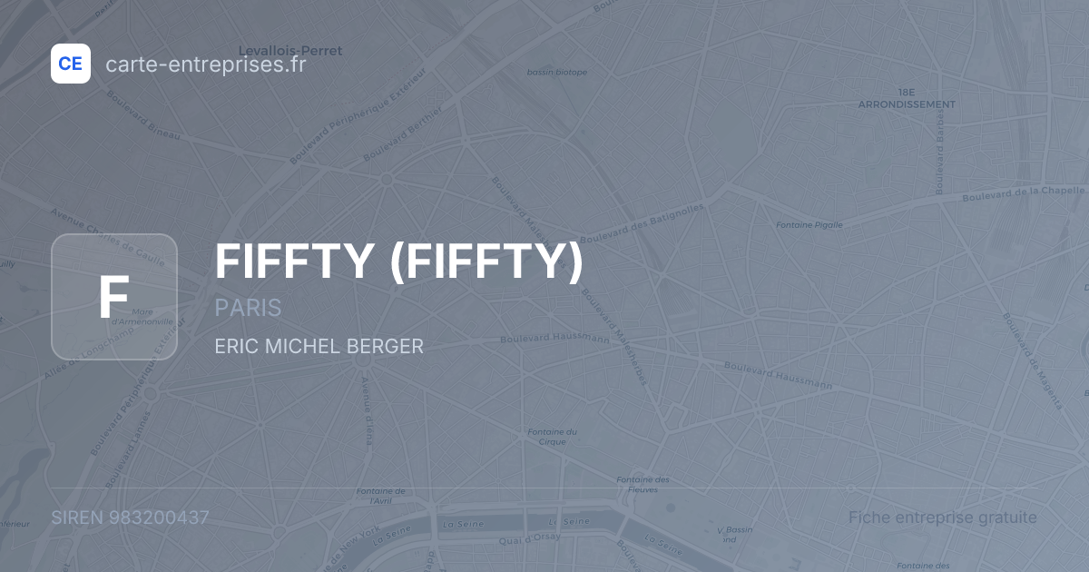 FIFFTY — 983200437 — fiche entreprise