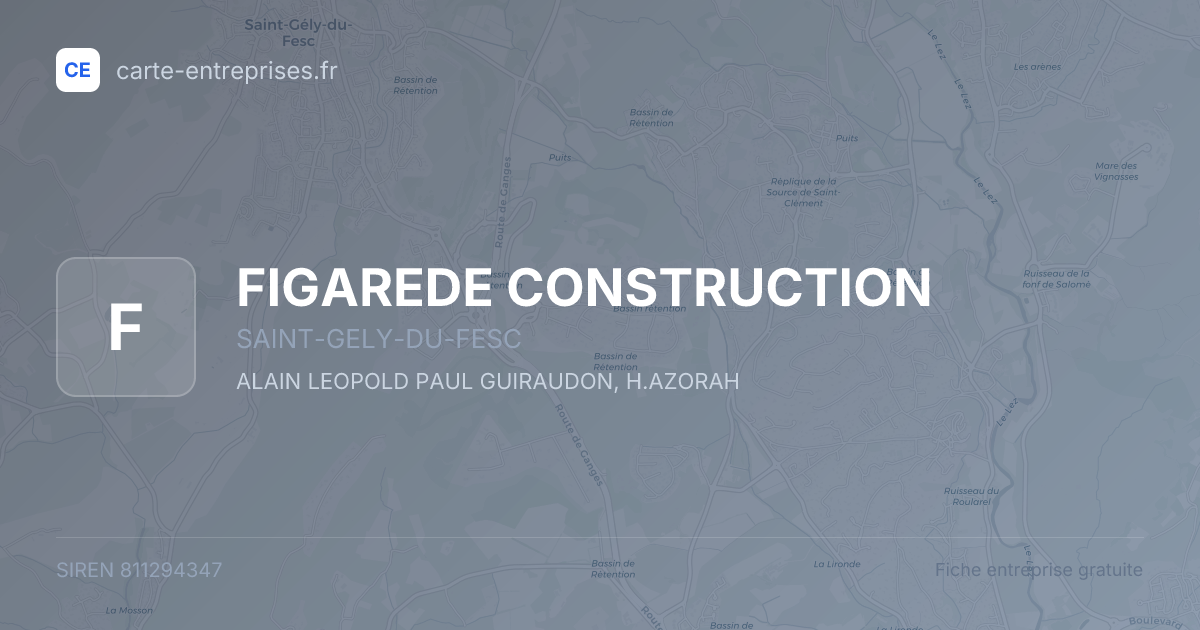 FIGAREDE CONSTRUCTION — 811294347 — fiche entreprise